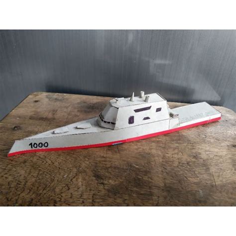 Jual Miniatur Kapal Perang USS Zumwalt Shopee Indonesia