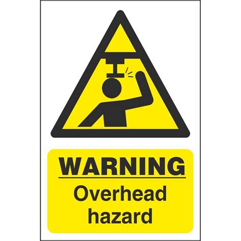 Warning Overhead Hazard Signs | Hazard Workplace Safety Signs Ireland