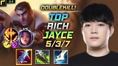 Rich Jayce TOP vs Irelia 리치 탑 제이스 템트리 룬 월식 정복자 ジェイス Джейс 未来守护者 杰西