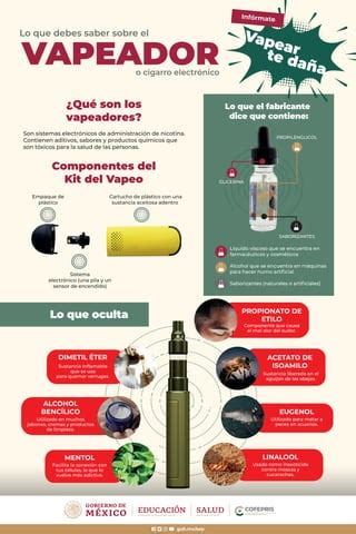 Infografia Que Son Los Vapeadores Pdf