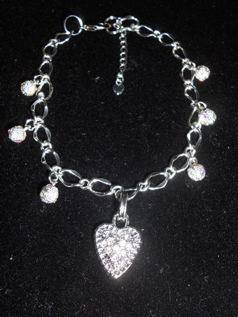 Handmade- Silver Ankle Bracelet with charms $18.00 | Silver ankle ...