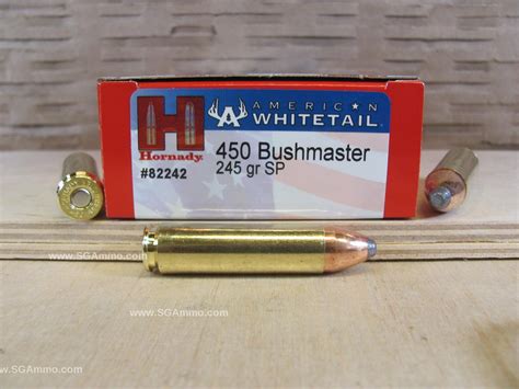 20 Round Box 450 Bushmaster 245 Grain Soft Point Hornady American