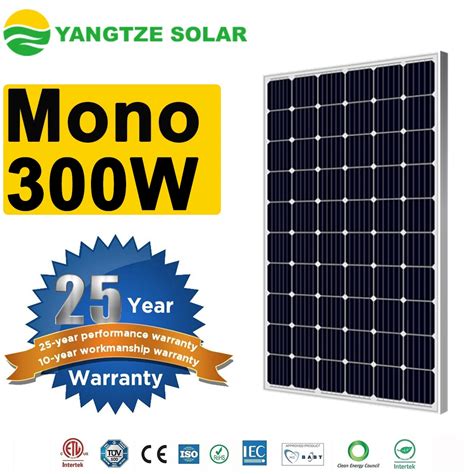 Sun Power Monocrystalline Silicon Solar Panel W V Wuxi Solar