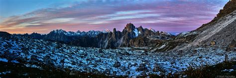 Laverado Dusk Panorama Belluno Italy Matt Pacholka Photography