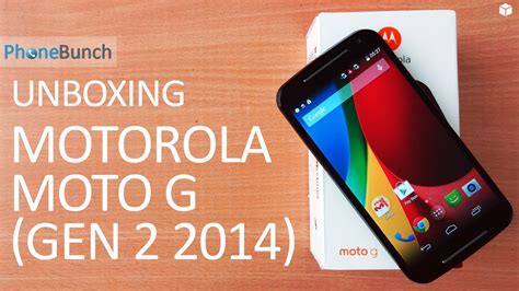 Motorola Moto G 2nd Generation Unboxing YouTube