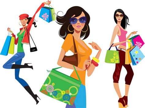 Vector Fashion Girls Design Elements Set Vectors Graphic Art Designs In Editable Ai Eps Svg