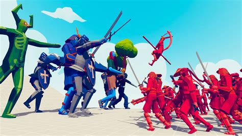 Giant Team Vs Samurai Team Tabs Totally Accurate Battle Simulator