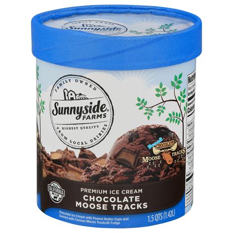 Sunnyside Farms Ice Cream Premium Chocolate Moose Tracks Ecom