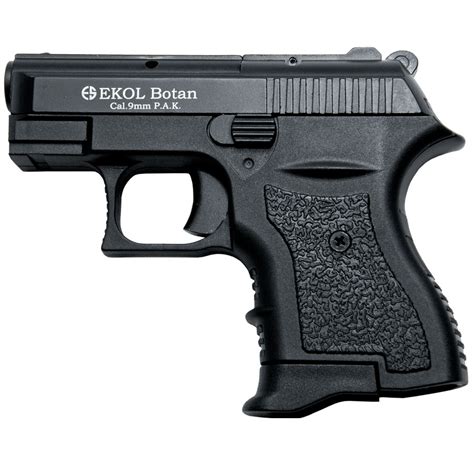 Botan 9mm Blank Firing Black Finish Starter Pistol 3a2 Bb