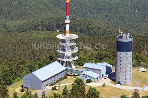 Luftbild Brotterode Funkturm Und Sendeanlage Auf Der Kuppe Des