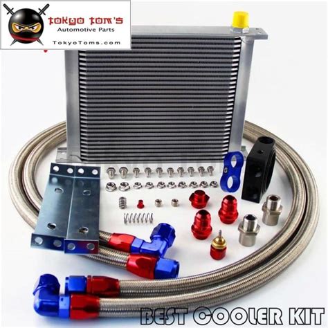 Universal An10 30 Row Jdm Engine Oil Cooler Kit An10 Thermostat