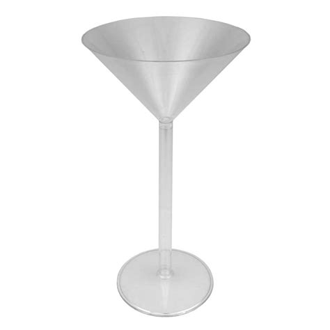 Giant Lightweight Plastic Martini Glass 9 And 18 Inch Bar And Food Theme Party Supplies