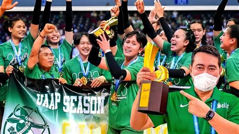 Dlsu Lady Spikers Line Up Uaap Season Champion Youtube