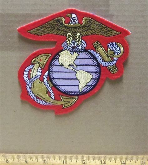 X Large Us Marine Corps Eagle Globe And Anchor Embroidered Patch Embroidered Patches Eagle