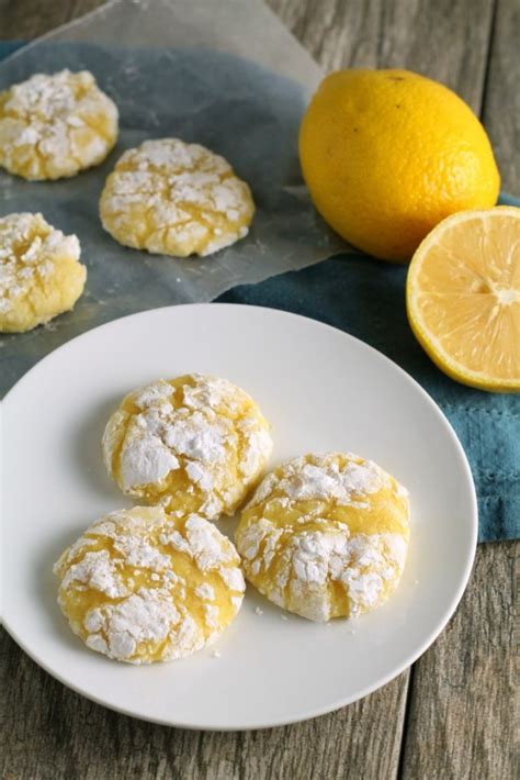 Lemon Crinkle Cookies From Scratch Chocolate With Grace