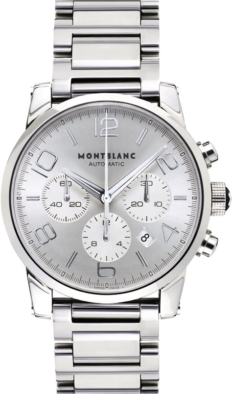 Montblanc 09669 Timewalker Chronograph Automatic Silver Bracelet Watchbase