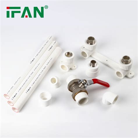 Ifan White Ppr Pipe And Fitting Mm Thread Water Pipe Ppr Fittings