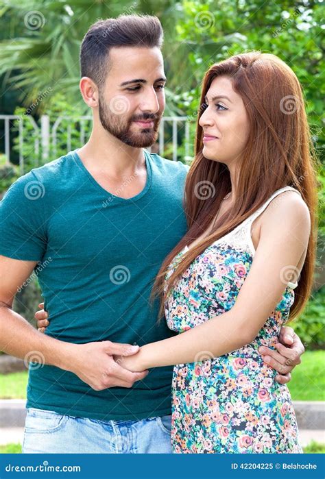 Loving Couple Looking Into Each Others Eyes Stock Image Image Of