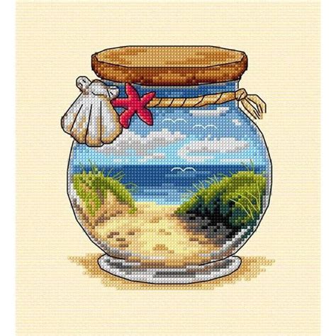 Orchidea Vacation Memories Sea Beach Complete Counted Cross Stitch