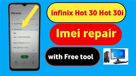 Infinix Hot 30 Hot 30i X669 X669C X669D Imei Repair With Free