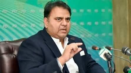 PTI S Long March Will Be Resumed From Tomorrow Fawad Chaudhry