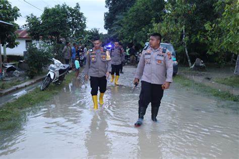 Dua Desa Terdampak Banjir Ini Yang Di Lakukan Kapolres Asahan Tvnya