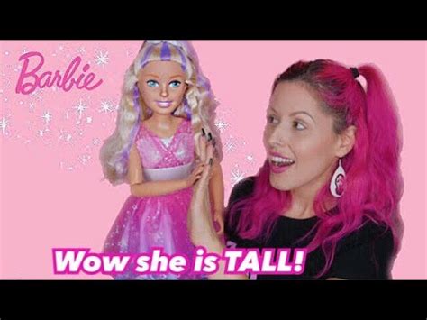 Giant BARBIE Unboxing 28 Inch Tall Doll YouTube