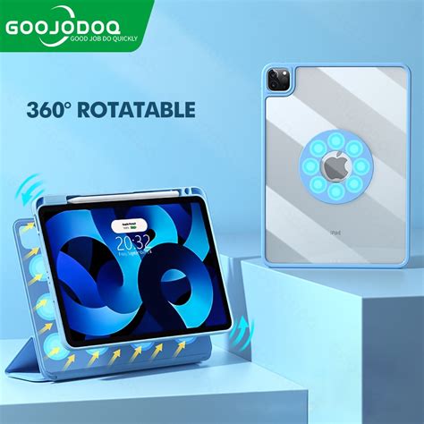 Goojodoq Upgraded Tablet Case Degree Rotating Case Smart Strong