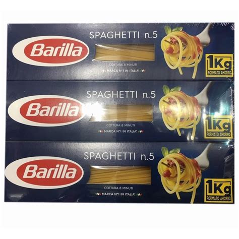 Barilla バリラ スパゲッティ 17mm コストコ イタリア産パスタ 1kg×3 大容量 お得 Co10071ハファダイモール