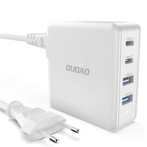 Dudao A100 USB C Lader 100W GaN 2xUSB C 2xUSB A 405 DKK