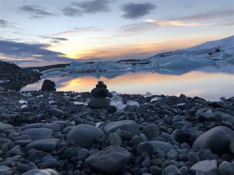 Sunset @ jokulsarlon glacier lagoon Iceland 12/02/2018 Lagoon, Denali ...