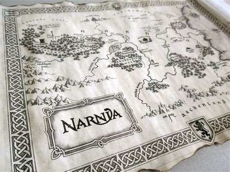 NARNIA MAP the Chronicles of Narnia Map Map of Narnia Narnia - Etsy