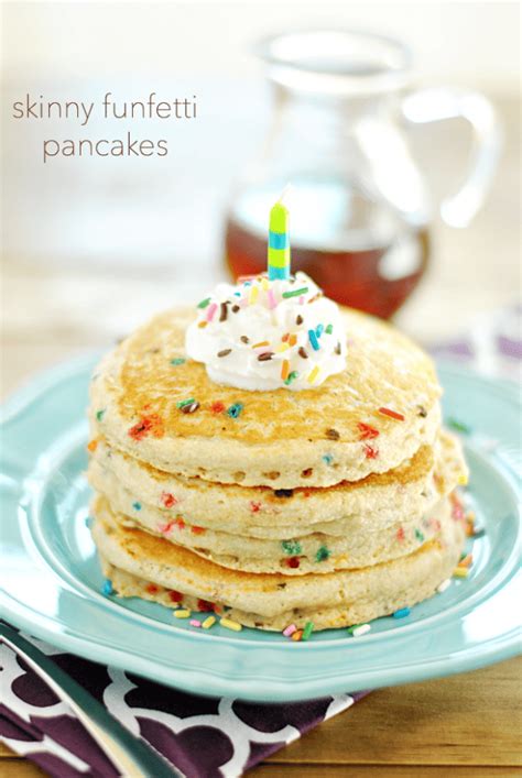 Skinny Funfetti Buttermilk Pancakes Gluten Free Option Recipe