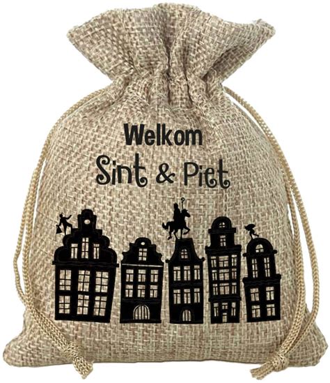 Zak Van Sinterklaas Jute Cadeauzakje 18x25cm Kopen