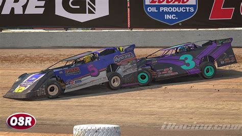 Iracing Dirt Pro Late Model Showdown Lucas Oil Speedway Thrills Youtube