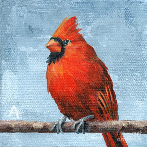 Rocket Red - Cardinal Painting Painting by Annie Troe - Pixels