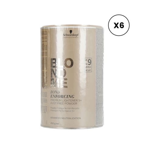 Schwarzkopf Professional BlondMe Poudre décolorante Premium Lift 9 450g x6