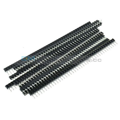 10pcs Strip Tin Pcb Female Ic Breakable 40pin Single Row Round Header