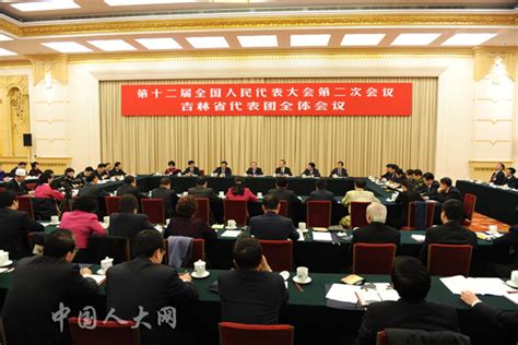 吉林代表团举行全体会议审议全国人大常委会工作报告中国人大网