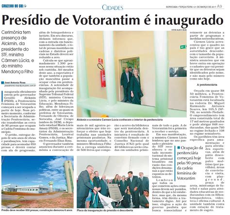 NotÍcias Da Cidade De Votorantim Presídio De Votorantim é Inaugurado