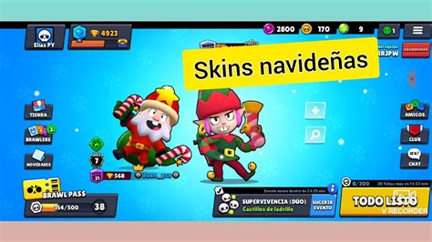 Skins navideñas Brawl Stars YouTube