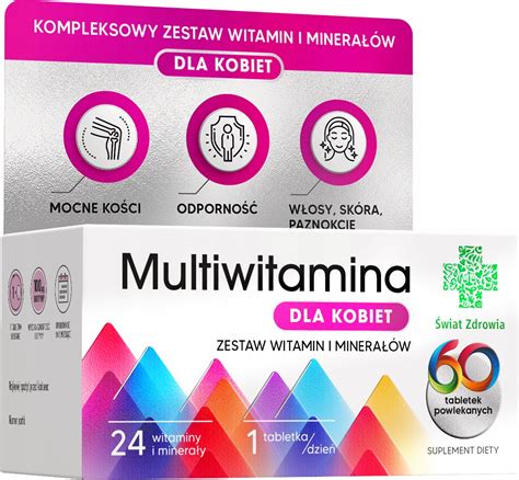 Multiwitamina Dla Kobiet Tabletek Zestaw Witamin I Minera W X