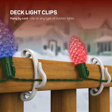 Snapklik.com : Holiday Light Clips Set Of 200 - Fascia Board Clips To