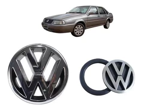 Kit Emblema Logo Vw Grade E Mala Santana A Cromado Mercadolivre