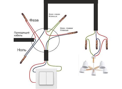 Схема подключения двойного выключателя пошаговая инструкция