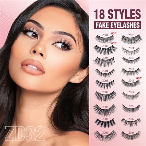 Figure Natural False Eyelashes No Need Glue Reusable Self Adhesive