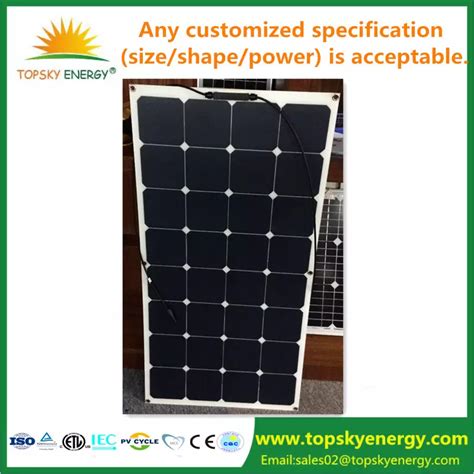 Topsky Energy TSF 100W Solar Panel Specifications