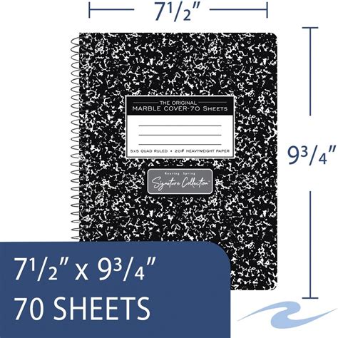 Roaring Spring Wirebound Composition Book Quadrille Pads Roaring Spring Paper Products