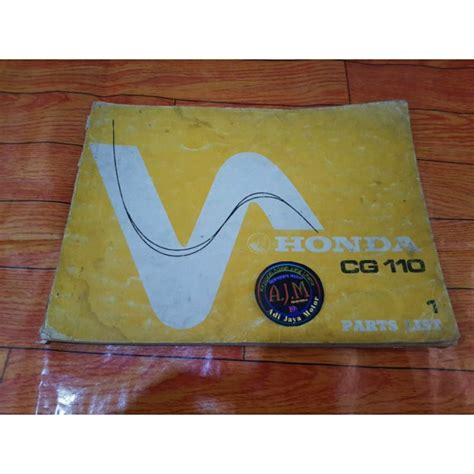 Jual Buku Part Catalog Katalog Copian Honda Cg Cg Shopee Indonesia