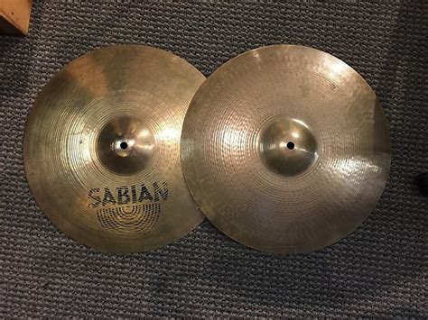 Used Sabian 15 Regular Hi Hat Cymbals Reverb